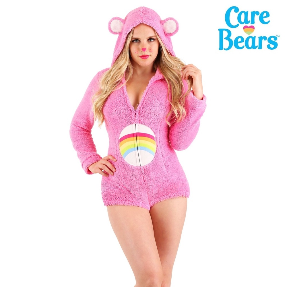 Pink Carebear Romper Size M